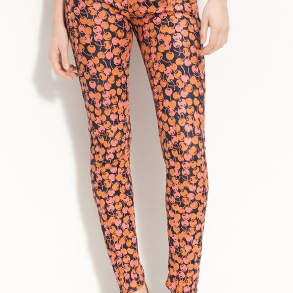 MOTHER Denim - MOTHER The Looker Cherry Print Jeans 27